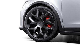 Tesla Model X Plaid (рестайлинг 2025) белого цвета 2025 года на 22 колёсах фото 5
