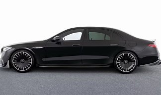 Mercedes-Benz S 63 AMG BRABUS 1000 черного цвета 2025 года на 22 колёсах фото 2