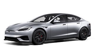 Tesla Model S Plaid (рестайлинг 2025) серебристого цвета 2025 года фото 1