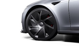 Tesla Model S Plaid (рестайлинг 2025) серебристого цвета 2025 года на 21 колёсах фото 5