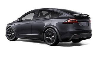 Tesla Model X Plaid (рестайлинг 2025) темно-серого цвета 2025 года на 20 колёсах фото 3