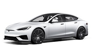 Tesla Model S Plaid (рестайлинг 2025) белого цвета 2025 года фото 1