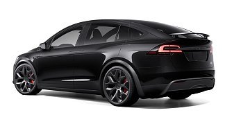 Tesla Model X Plaid (рестайлинг 2025) черного цвета 2025 года на 22 колёсах фото 3