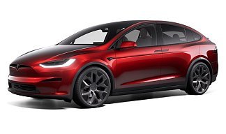 Tesla Model X Long Range (рестайлинг 2025) красного цвета 2025 года фото 1