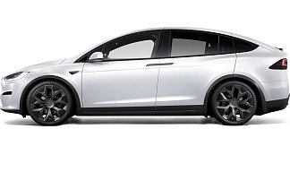 Tesla Model X Long Range (рестайлинг 2025) белого цвета 2025 года на 22 колёсах фото 2