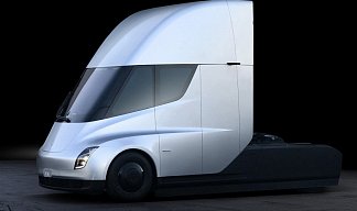 Tesla Semi серебристого цвета 2025 года на 24 колёсах фото 2