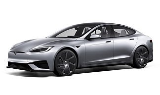 Tesla Model S Plaid (рестайлинг 2025) серебристого цвета 2025 года фото 1