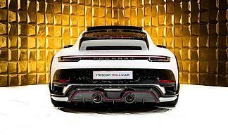 Porsche 911 Turbo S TECHART GT-Street R белого цвета 2025 года на 22 колёсах фото 2