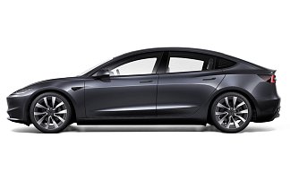 Tesla Model 3 Long Range Highland серого цвета 2025 года на 19 колёсах фото 2