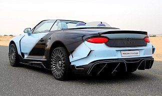 Bentley Continental GT GTX III голубого цвета 2025 года на 22 колёсах фото 3