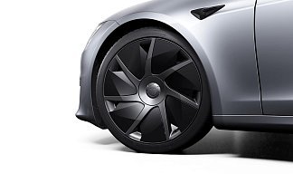 Tesla Model S Long Range (рестайлинг 2025) серебристого цвета 2025 года на 21 колёсах фото 5