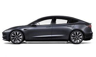 Tesla Model 3 Long Range Highland серого цвета 2025 года на 19 колёсах фото 2
