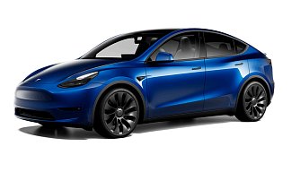 Tesla Model Y Performance синего цвета 2025 года фото 1