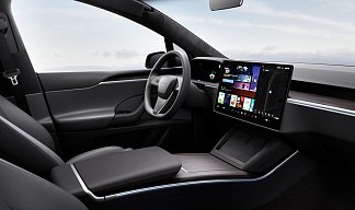 Tesla Model X Long Range (рестайлинг 2025) темно-серого цвета 2025 года на 22 колёсах фото 4