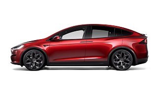 Tesla Model X Long Range красного цвета 2025 года на 22 колёсах фото 2
