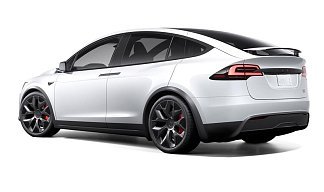 Tesla Model X Plaid (рестайлинг 2025) белого цвета 2025 года на 22 колёсах фото 3