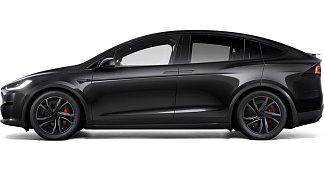 Tesla Model X Plaid (рестайлинг 2025) черного цвета 2025 года на 20 колёсах фото 2